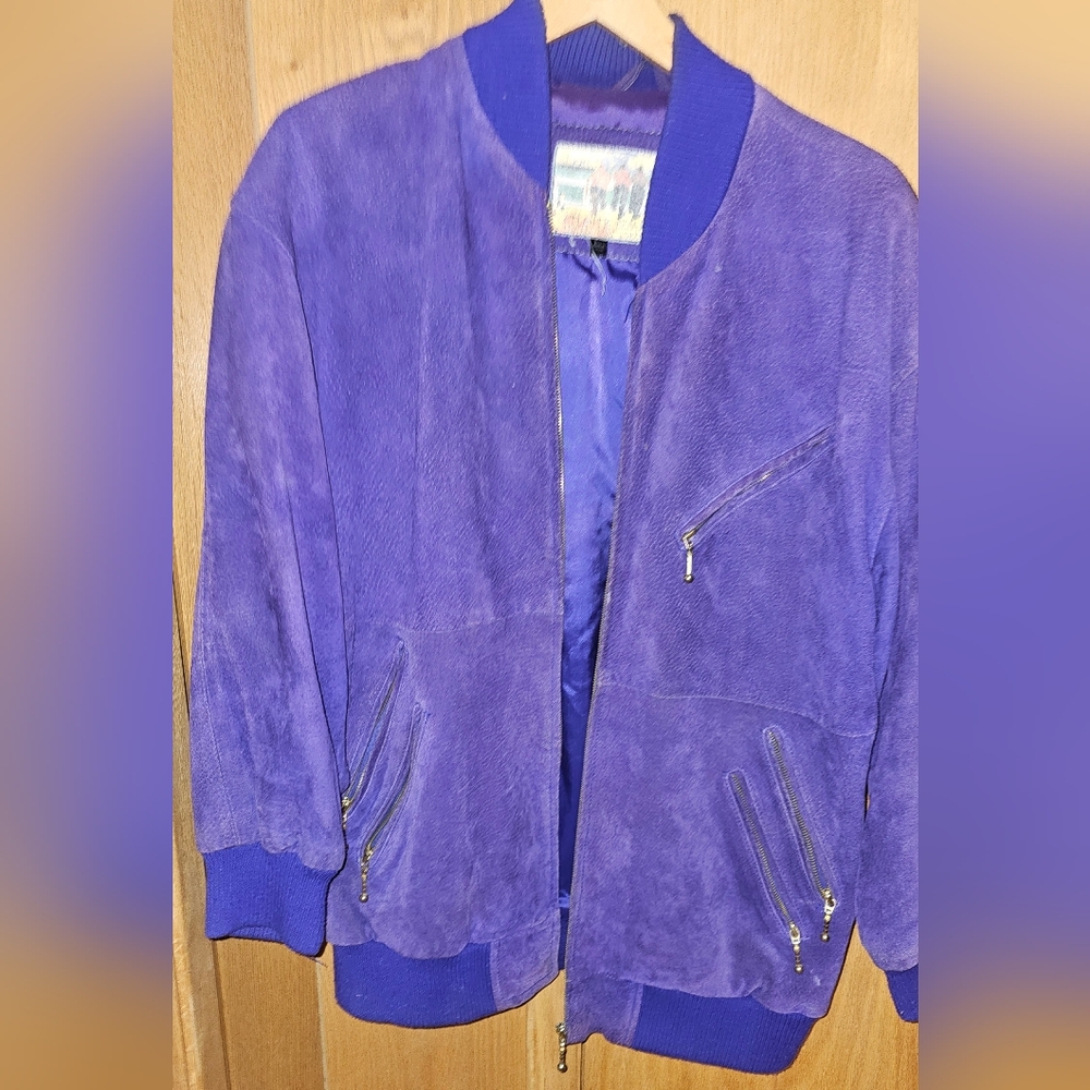 Vintage Atlantic Beach Leather Coat